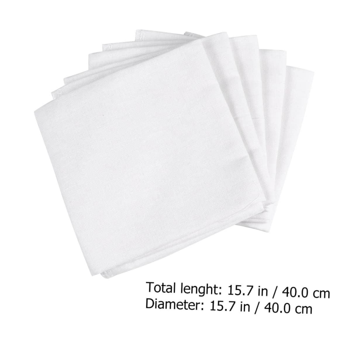 Garneck Unbleached Cotton Fabric Strainer 6pcs Cheesecloth for Doufu Yogurt Making