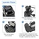 Hisewen ACK-E18 AC Power Adapter DR-E18 DC Coupler LP-E17 Dummy Akku Kit für Canon EOS Rebel T6i T6s T7i T8i RP R10 SL2 SL3 R10 77D 200D 250D 750D 760D 800D 850D Kameras.