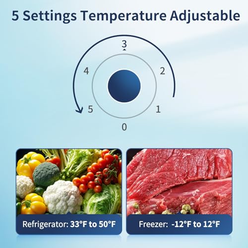 Image of BANGSON 7.7 Cu.Ft Refrigerator with Top Freezer Apartment Size Black | Fridge for Small Spaces, Office, Energy Saving, Low Noise, Adjustable Thermostat