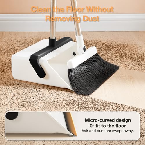 Uoeos BDS Broom With Dustpan Combo Set,Uoeos One-Sweep Clean,Pet Hair Removal Broom thumb #4