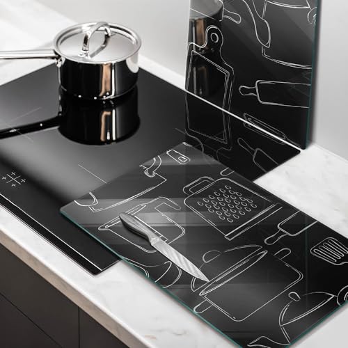 Planche à découper induction Wallfluent anti-rayure pour protéger vos plaques de cuisine