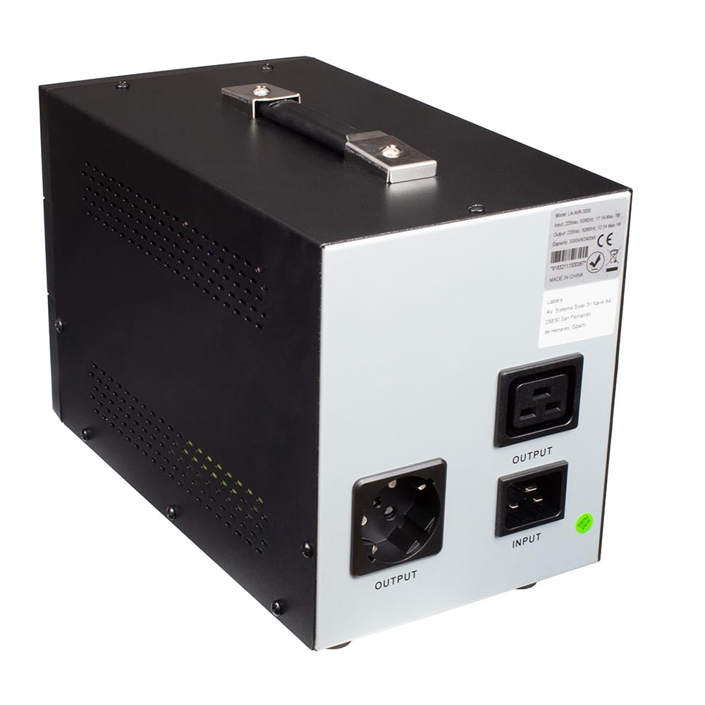 Lapara AVR Regulador automático de Voltaje 3000 VA LA-AVR-3000