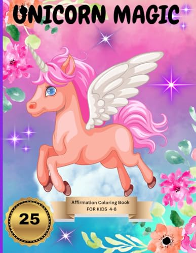 Unicorn Magic: Affirmation Coloring Book For Kids 4-8 image 2