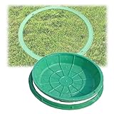 LVLDAWA Kanaldeckel Für Mobile, Gewerbliche Kanalinspektion Im Außenbereich, Verdeckter Kanaldeckel Aus Kunstharz Für Rasen Und Hof(Diameter 50cm)