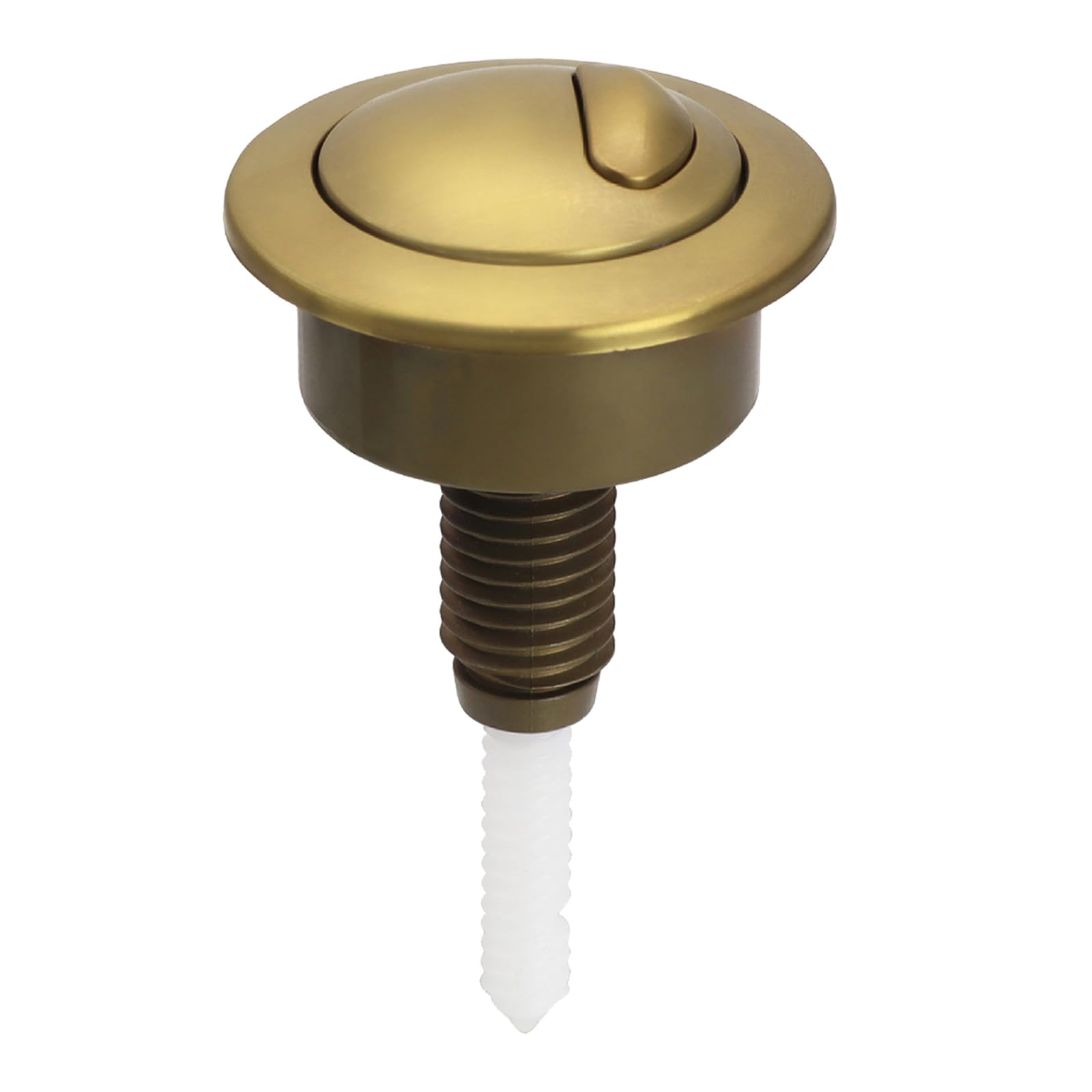 Dual Flush Toilet Push Button, Adjustable Toilet Flusher Button, Toilet Flush Button Compatible with Optima 49, 39-42mm (Gold)