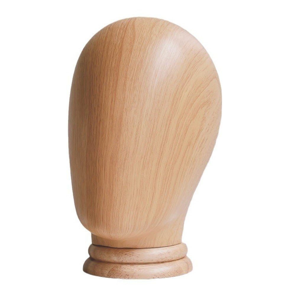 Bloc De Tête De Mannequin en Bois, Présentoir De Chapeau De Perruque, Support De Tête De Perruque en Bois, Tête De Modèle en Dôme, Support De Chapeau De Tête De Mannequin
