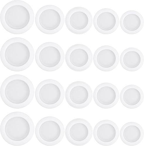 Grevosea 20 piezas de enchufe de alcancía enchufe de caja de ahorro cubierta de tapón de alcancía blanca caja de ahorro de goma para caja de ahorro