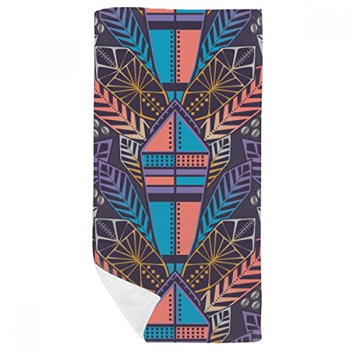 Gant de toilette et serviette douce au design architectural - 2