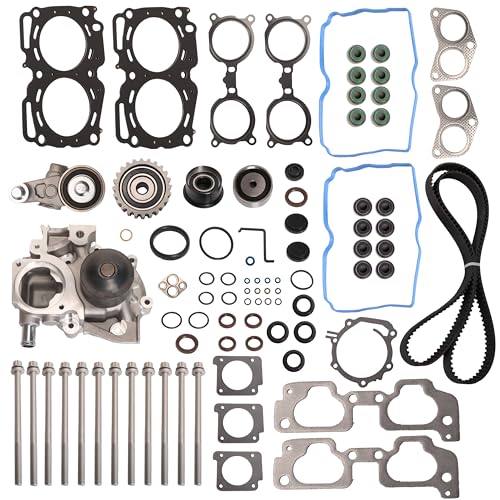 Image of Head Gasket Set with Timing Belt Kit 2.5L, for Subaru Forester /Impreza /Legacy /Outback 2006-2011#OE TCKWP304A WP304K1C TKF006 TKF-006 AWK1309 HS26415PT-1(86pcs)