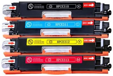 1 Set 4 Pcs For HP CE310A CE311A CE312A CE313A Toner Cartridge for HP LaserJet CP1025/CP1025nw;M175a/M175nw/M275MFP Laser Printer Toner Cartridge