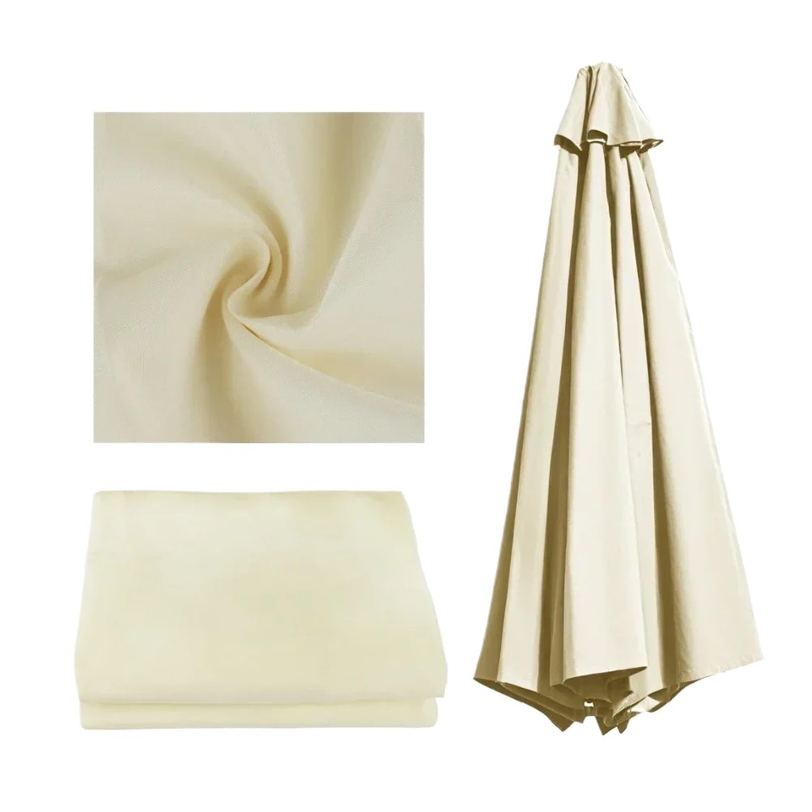 Replacement Parasol Canopy Parasol Replacement Cover 6 Ribs/8 Ribs Market Patio Umbrella Cloth Canopy Cover Waterproof Sunshade For Outdoor Garden