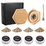 Cocktail Smoking Kit with Four Wood Chips, Smoked Old Fashioned Kit for Cocktail, Wine, Bourbon,...