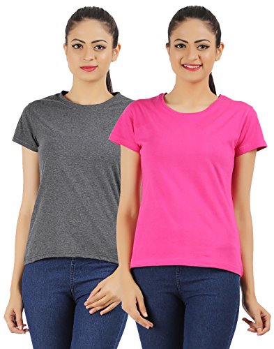 Image of Ap'pulse Women's Combo Regular Fit T Shirt (Pack Of 2)