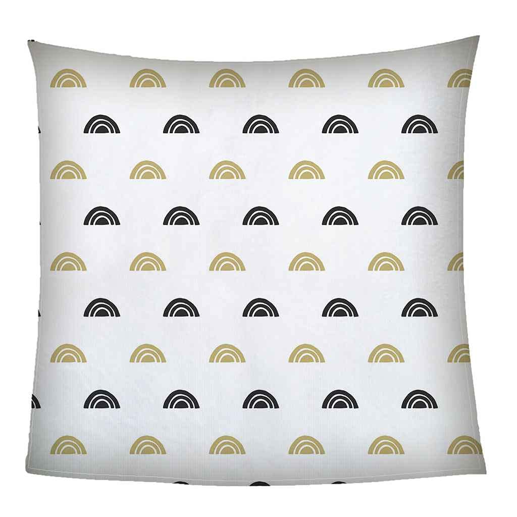 Couverture sofa 3D design noir doré pour vos soirées cocooning au salon