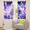 Erosebridal Japanese Girl Window Treatments Girly Anime 42" Wx63 L Window Curtain for Kids,Sci Fi Style Gaming Curtain Room Decor,3D Cartoon Anime Girl Curtains & Drapes - Image 2