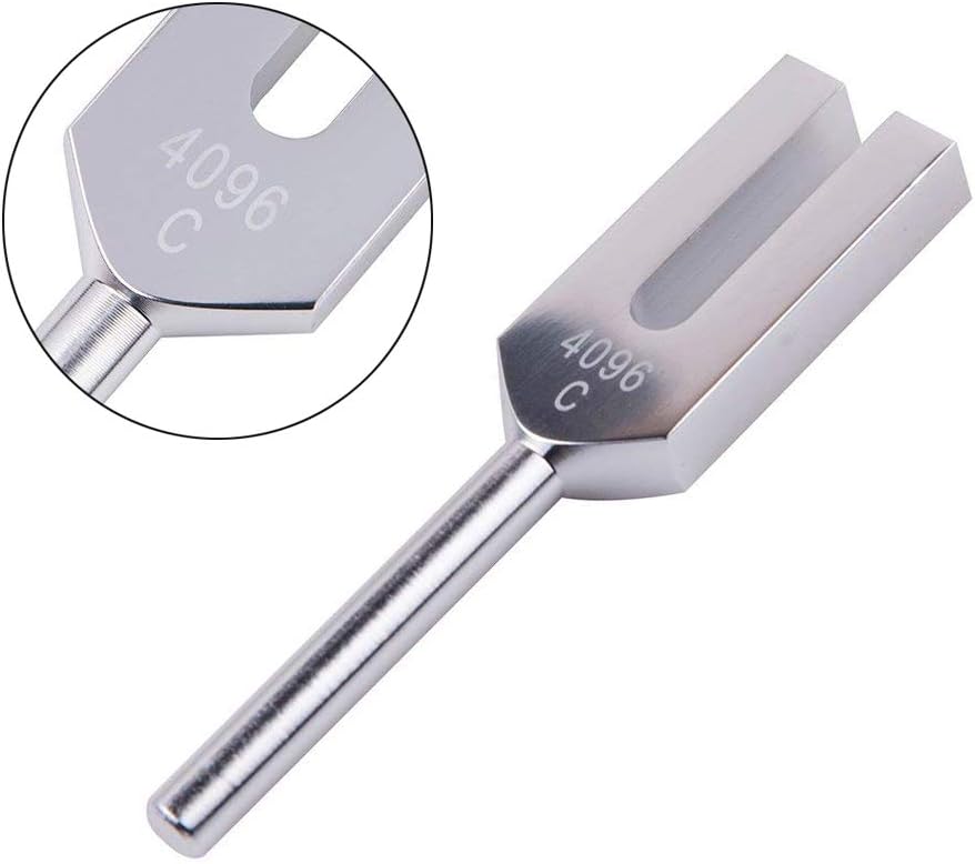 Tuning Fork, 4096 Hz Tuning Fork - Crystal Tuning Fork with Hammer for Healing, Medical-Grade Tuning Fork with Hammer