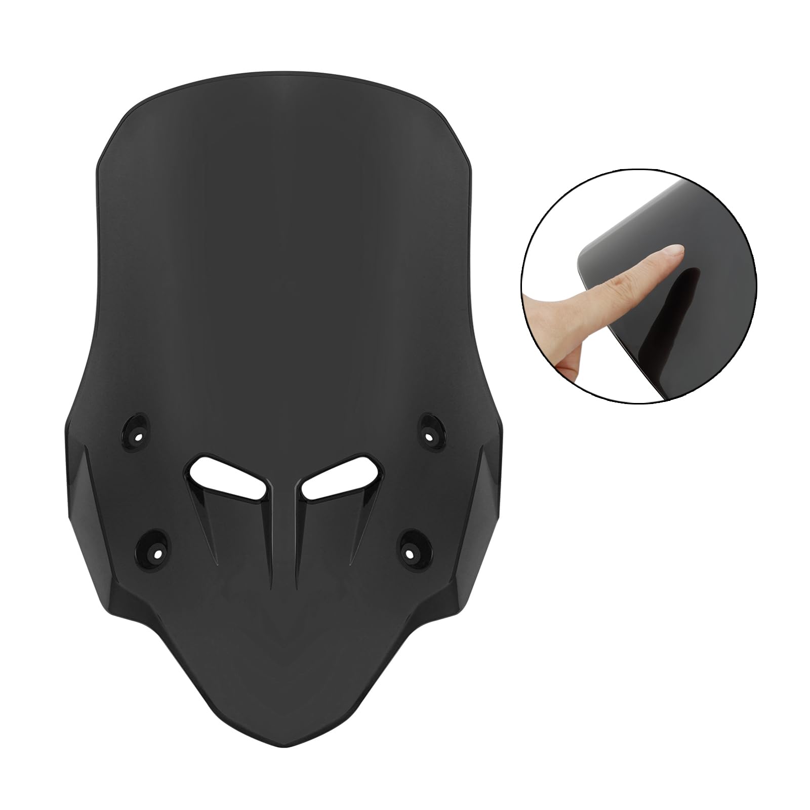 Parabrezza per moto Parabrezza in plastica Parabrezza passend für HONDA CB400X/CB500X 2019-2024 BLK#