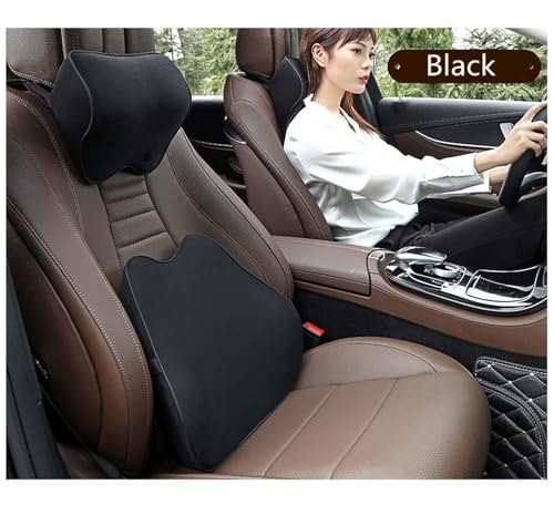 Image of Car Neck Rest Pillow, Memory Foam Head & Neck Support Cushion for Car Seat & Office Chair, Black (sdasdad)