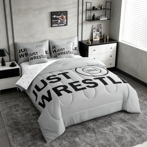 Image of Feelyou Wrestle Bedding Set Queen Size 7 Piece for Kids Women Men