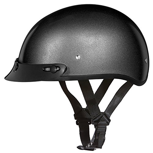 Casco d.o.t. Daytona Calavera Gun Metal gris para tus rutas en moto custom
