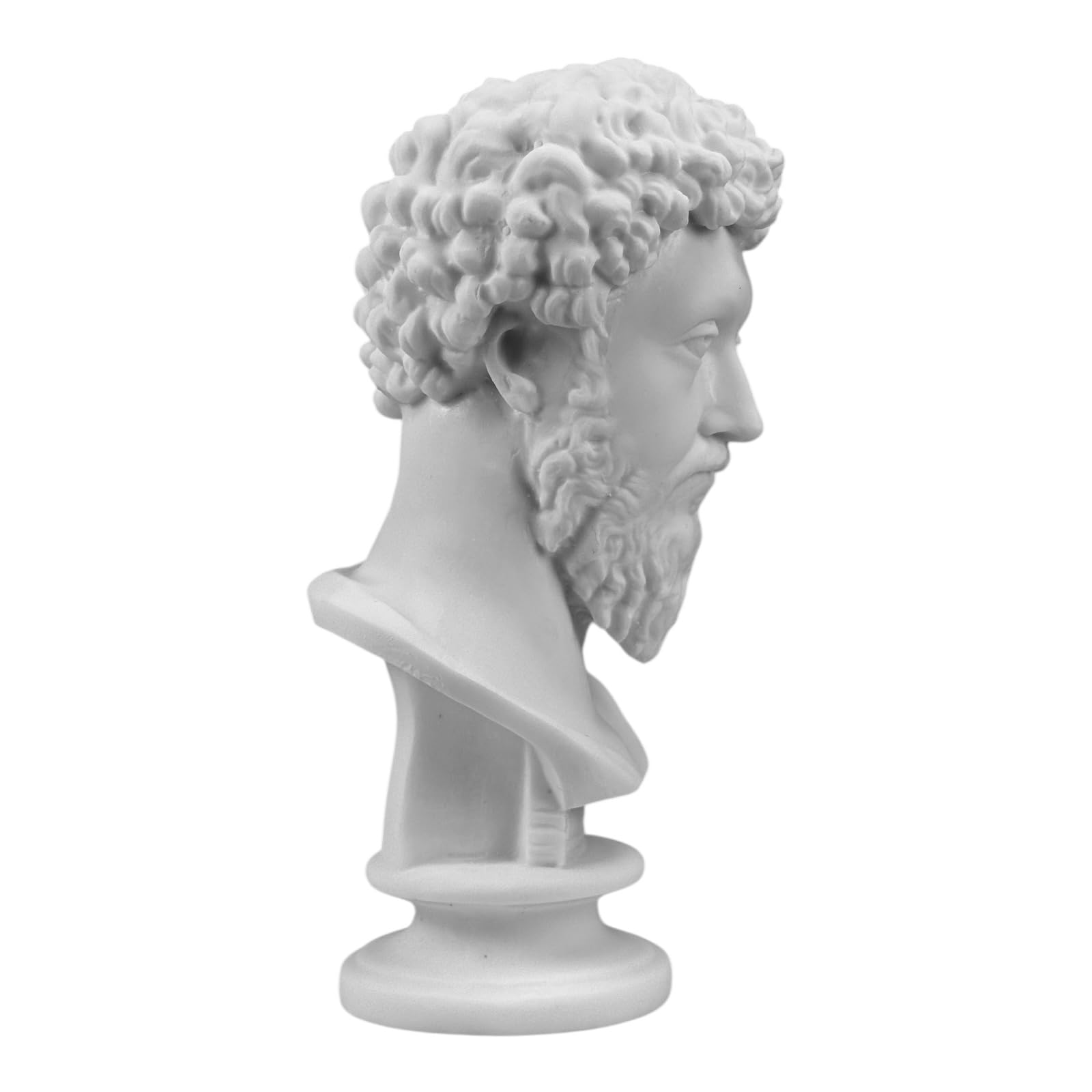 Buste de Marc Aurèle - Statue en marbre coulé à la main, empereur romain et philosophe stoïcien, sculpture de qualité musée, 25 cm