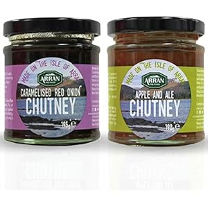 Chutney Selections – Arran’s gekarameliseerde rode ui en Apple & Ale Chutney Set (Pack van 2)
