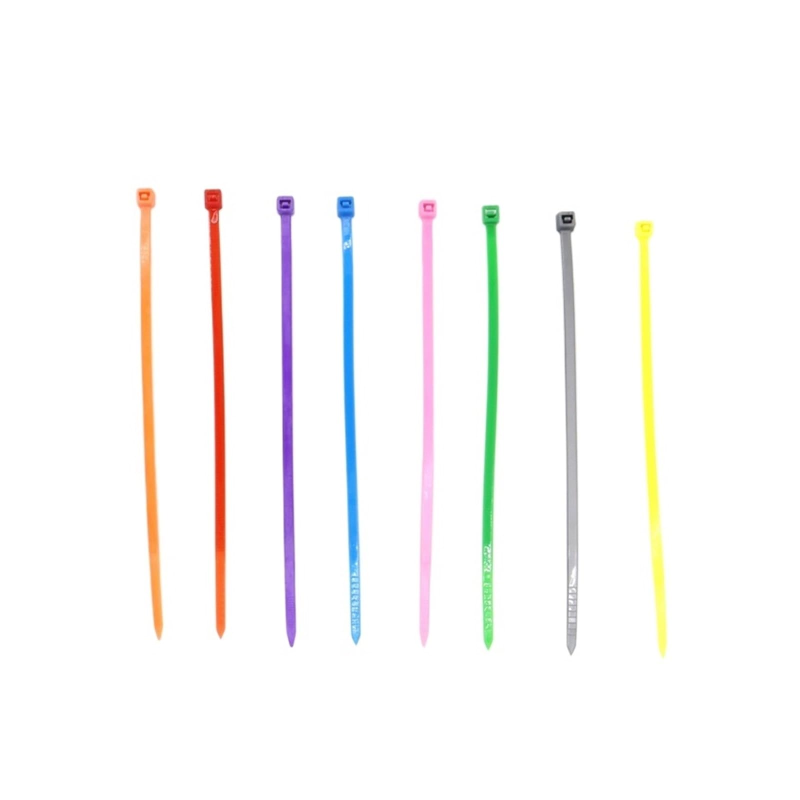 Surtido de bridas para cables,Bridas para cables, 50 UNIDS 9 Colores Autoblocante Plástico Nylon Amarre Cable Sujeción SOWQWE(Green,3x150mm)