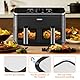 Edelstahl Spritzschutz Feinmaschiger Fettspritzschutz für Cosori Airfryer 8,5L/ Dual Blaze TwinFry 10L, Heißluftfritteuse Zubehör Fettspritzschutz für Cosori CAF-R901-AEU 8,5L mit silikon außen