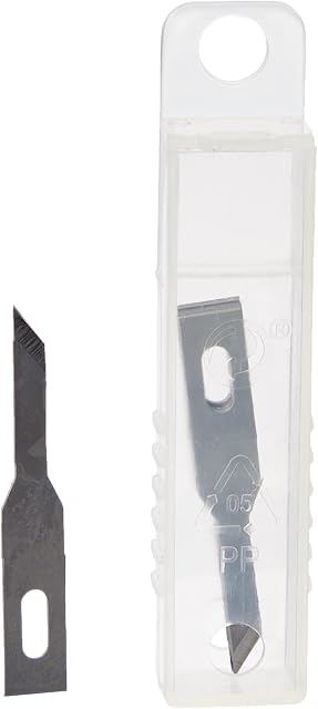 Modelcraft PKN1768 Stencil Edge Blades, Pack of 5 , Silver