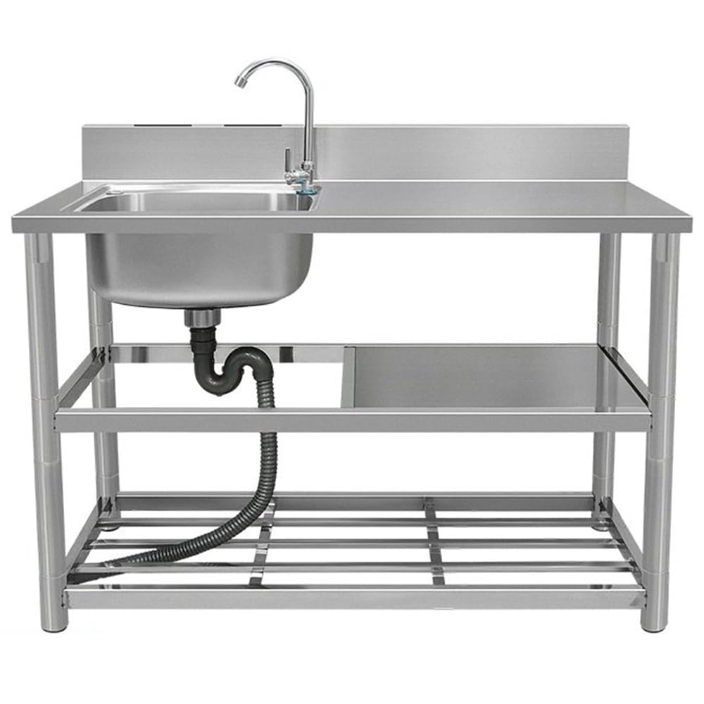 Amazon.co.jp: 流し台 ステンレス製 業務用 作業台 キッチン