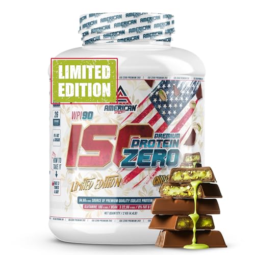 AS American Suplement | Premium Iso Zero 2 kg | Proteína de Suero de Leche | Ayuda a Aumentar tu Masa Muscular | Bajo en Carbohidratos | 0% Azúcares… (2 kg (Paquete de 1), Choco Dubai)