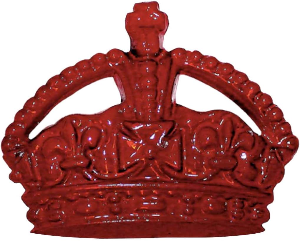 English Phone Booth Emblem Gold or Red Royal Crown Box Set of Two