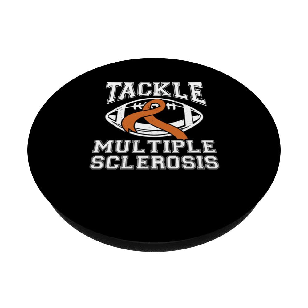 Tackle Multiple Sclerosis Multiple Sclerosis Awareness PopSockets Swappable PopGrip, Black - Image 2