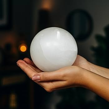 天然セレナイト 大型スフィア Amazon.co.jp: セレナイト 70mm 80mm 丸玉 スフィア 天然石
