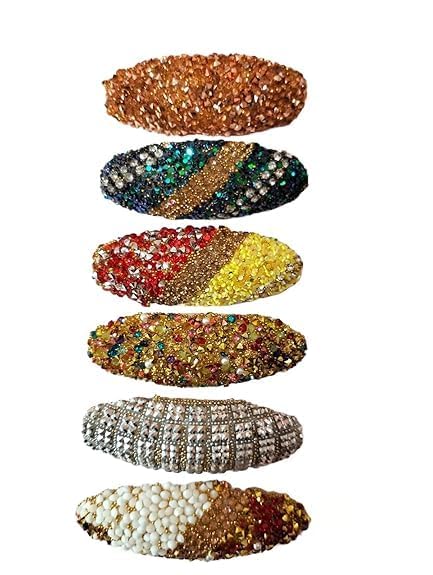 Fancy Saree Pin/Brooches Combo Pack of 4 for Women - Multi Colors - Random Model-image-49