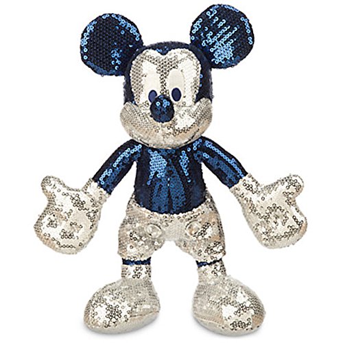 Disney Parks Exclusive 11" Mickey Mouse Sequined Plush - Disneyland Diamond Celebration Stuffed Toy Figure