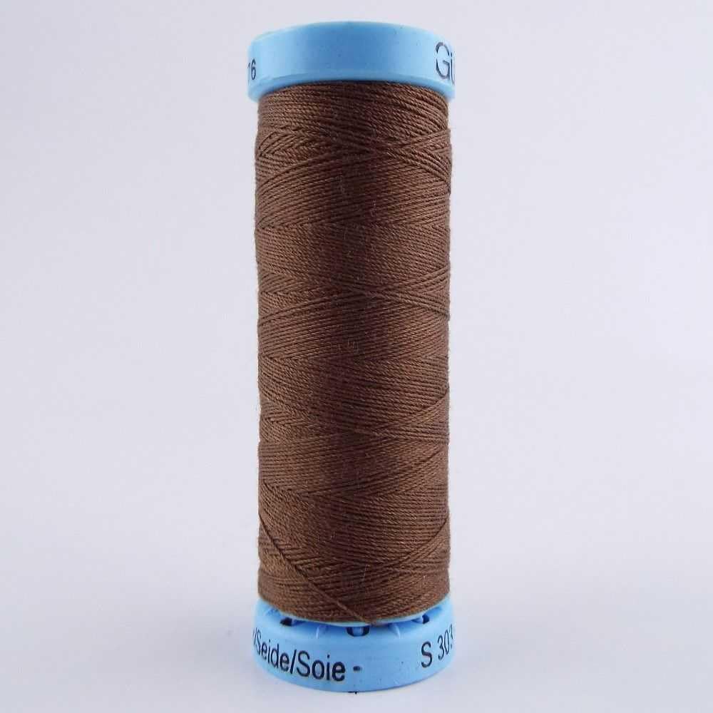 Pure Silk Thread Hand or Machine Sewing 100 Metres Reel 39 Colour 621D, 446 Brown, 2