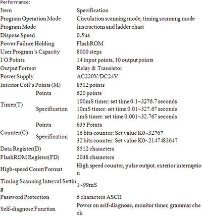 Automate PLC XC3-24rt-e Gowe controleur tactile NPN 8 sorties relais alimentation AC 220V - 3