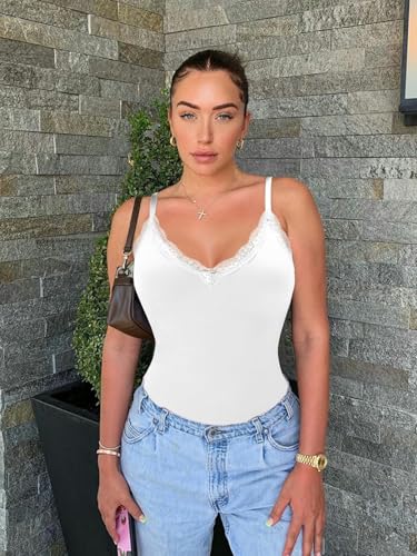 Image of EUYZOU Womens Tummy Control Shapewear Tank Tops Seamless V-Neck Compression Tank Tops Body Shaper Camisole