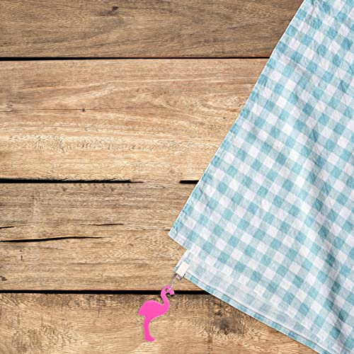 Doitool Tablecloth Clips 4Pcs Tablecloth Weights Table Cloth Clips Windproof Cloth Cover Holders Flamingo Shaped Table Cloth Clamps For Kitchen Dining Wedding Party Favors Dress Weights #TOP6