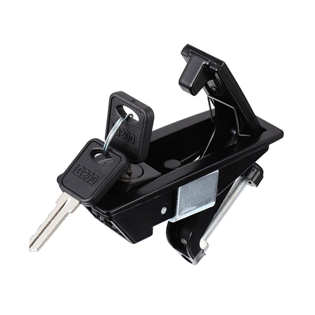 KICHOUSE Hand Operated Flush Lock Compression Latch Industrial Cabinet Black Key Lock Anti-Theft Protection