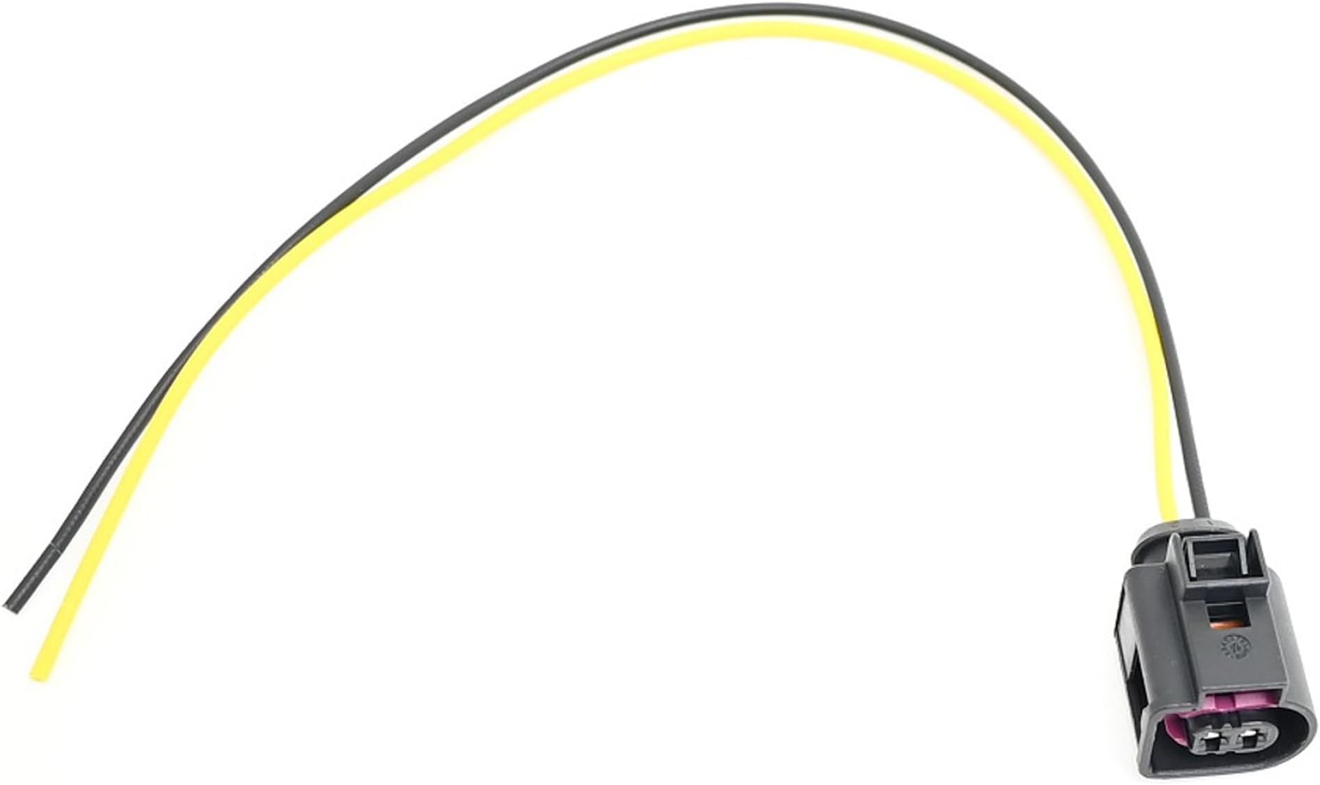 Michigan Motorsports 2-Wire Multipurpose Pigtail Connector -Fits Volkswagen and Audi Horn, Alternator, Fuel Pump, Injector Connector | Compatible with Beetle, Golf, Jetta, and More
