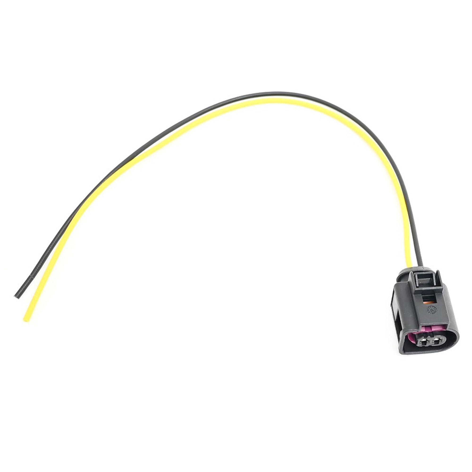 Michigan Motorsports 2-Wire Multipurpose Pigtail Connector -Fits Volkswagen and Audi Horn, Alternator, Fuel Pump, Injector Connector | Compatible with Beetle, Golf, Jetta, and More