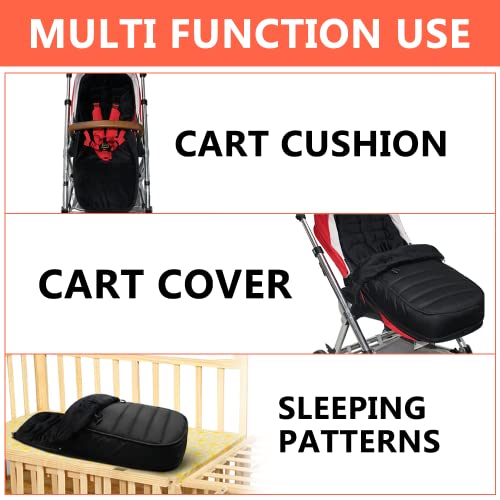 Kinderwagen Fußsack Winter, LYTGTOP Winterfußsack für Kinderwagen Buggy mit Kordelzug und Reißverschluss, Winter Fußsack für Kinderwagen, Wintersack Kinderwagen für Alle Kinderwagen, Maschinenwaschbar