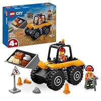 LEGO City Yellow Construction Wheel Loader Toy - Vehicle Building Set for Toddlers, 4+ Year Old Boys & Girls - Preschool Montessori Gift Ideas - 60450