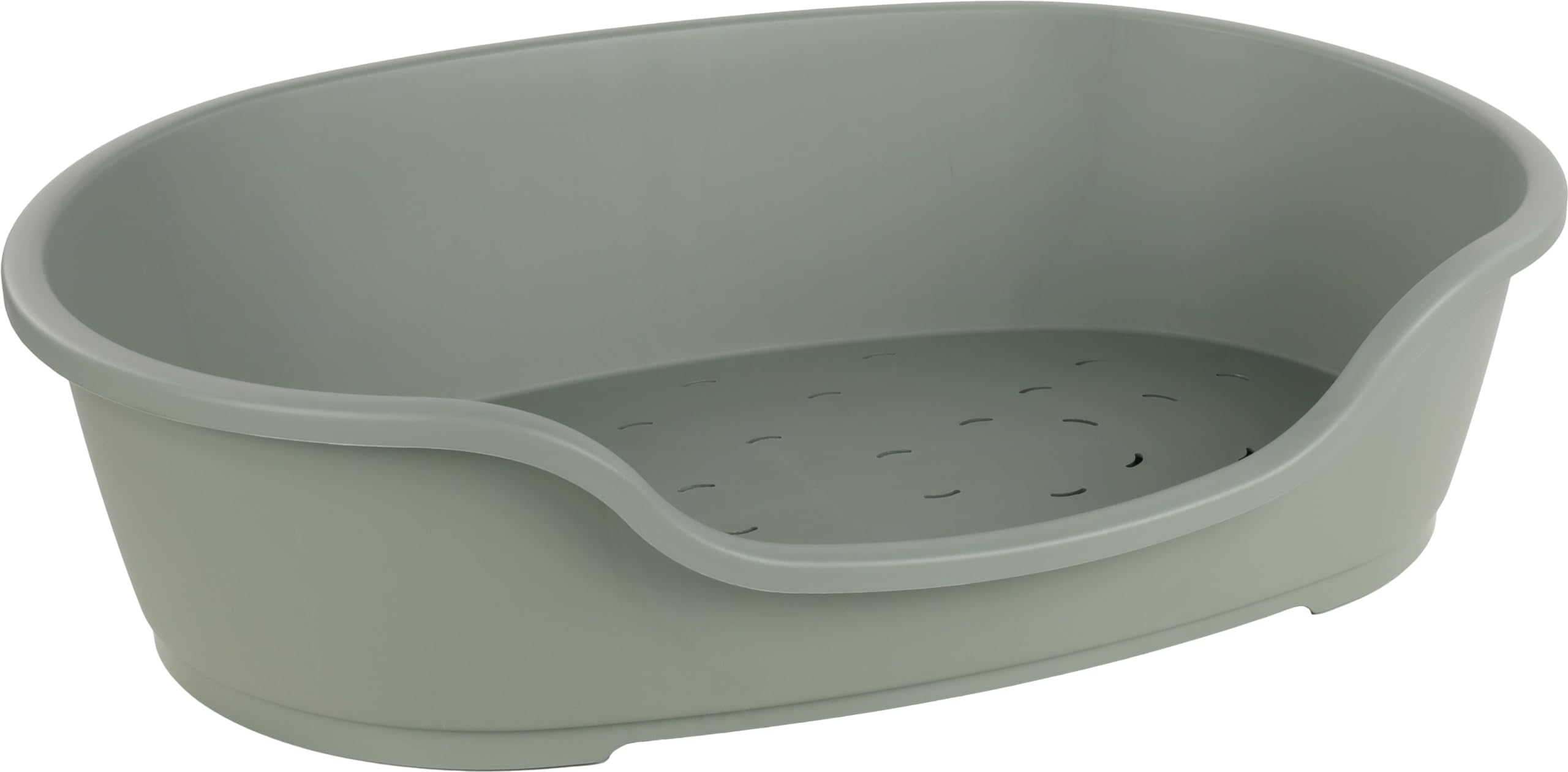 Flamingo Cesto per cani Tuck oval verde - 125x81x33,5cm - fondo antipartenza