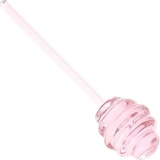 Kichvoe Honey Dipper Stick Transparent Spiral Honey Stirring Rod 5.74in Household Stirrer for Jam Syrup Tea Milk and Sugar Mixing Portable Kitchen Tool for Home Party Restaurant