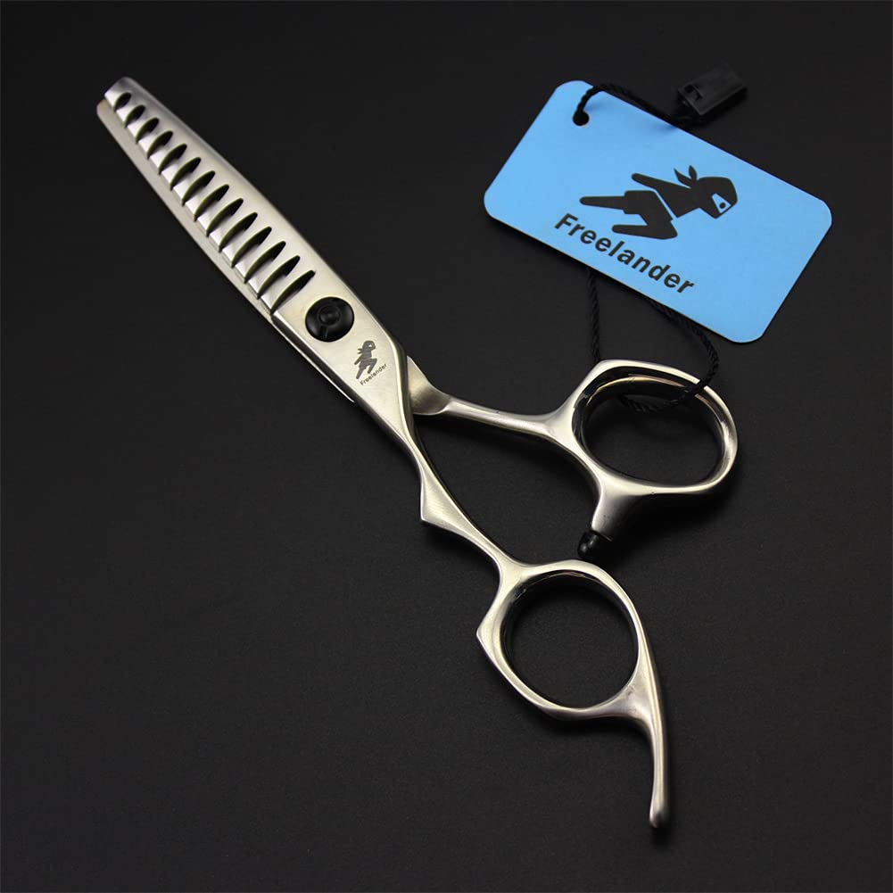 Ciseaux De Coupe De Cheveux Professionnels À Main Gauche De 6,0 Pouces, Cisaille À Dents en Acier Inoxydable 440C, pour Le Coiffage, La Coupe, La Coupe De Cheveux Et La Superposition
