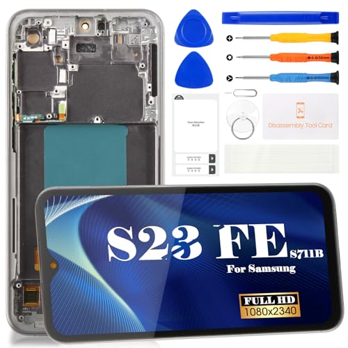 Écran tactile OLED Samsung Galaxy S23 FE 5G SM-S711B afficheur vitre cadre
