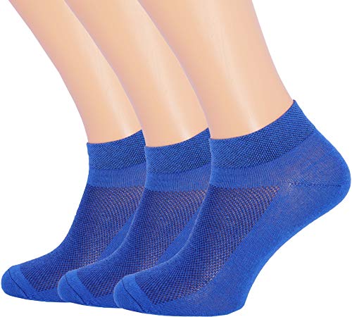 Image of RONDO 3 Pack Thin Ankle Socks - Unisex Ultra Thin Breathable Athletic Socks - Low Cut Running Ankle Socks - Thin Cotton Socks